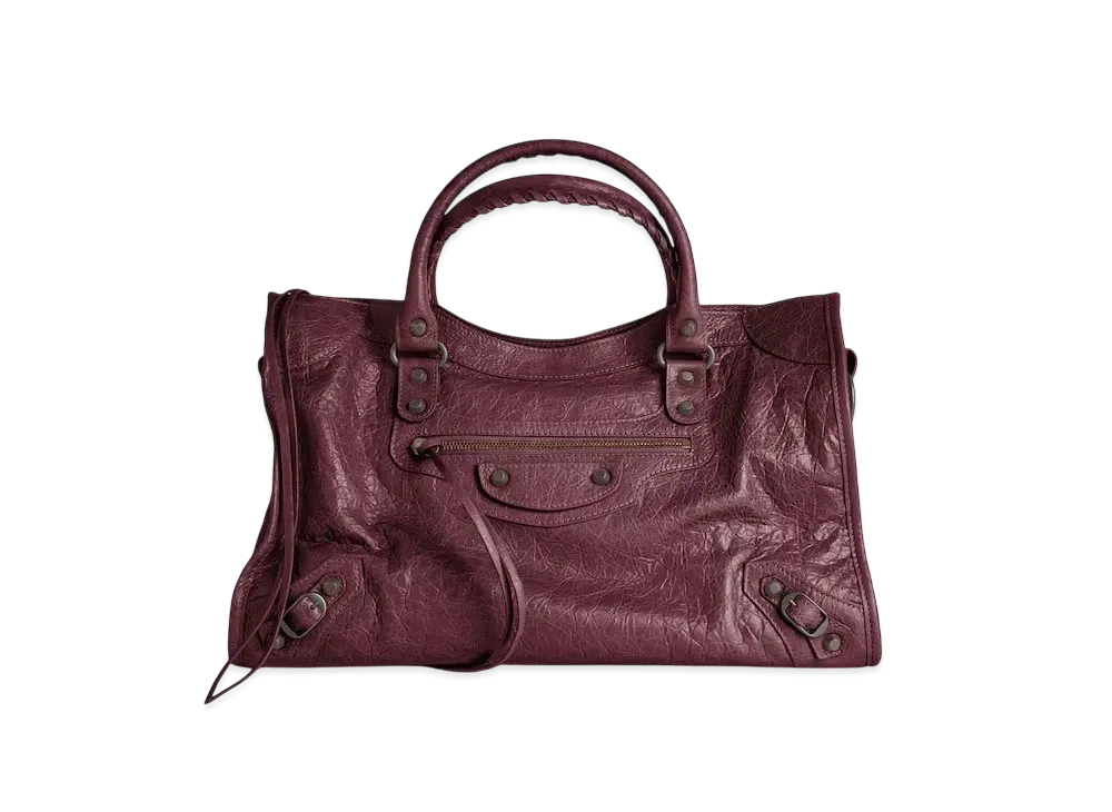 BALENCIAGA Le City Medium Bag "Burgundy"