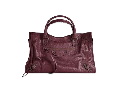BALENCIAGA Le City Medium Bag "Burgundy"