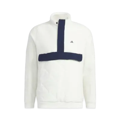 adidas Color Block Anorak Boa Fleece Jacket "Off White"