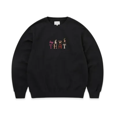 thisisneverthat That Embroidered Crewneck "Black"