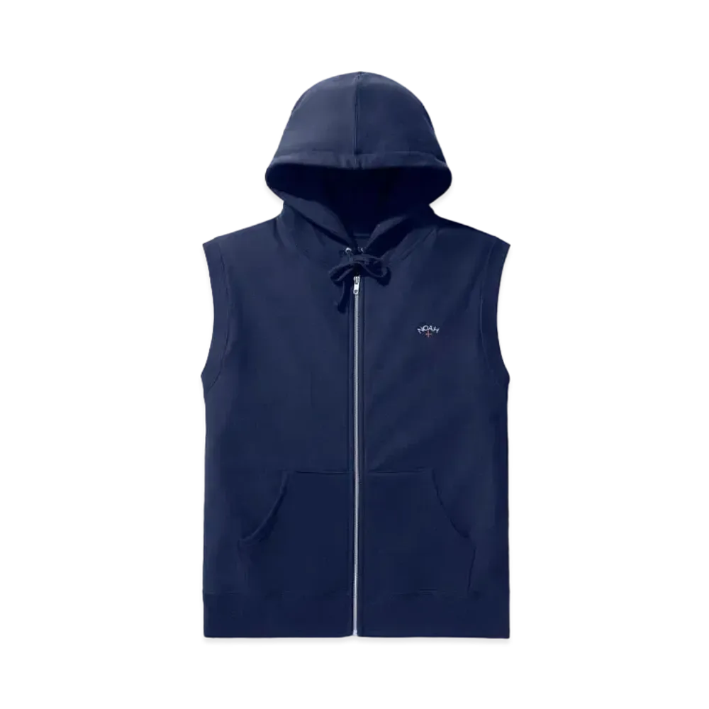 Noah Sleeveless Zip-Up "Navy"