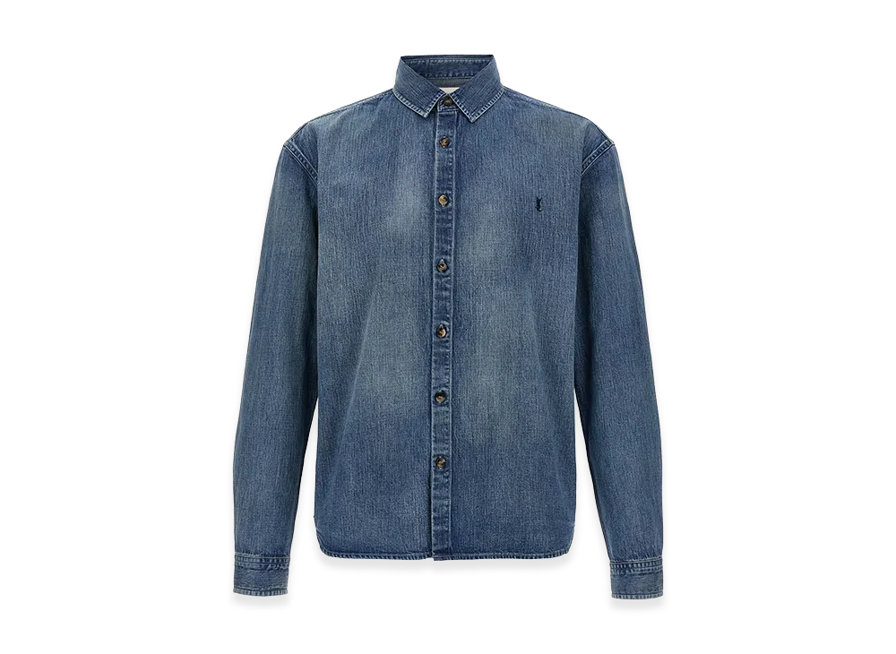 Saint Laurent Cassandre Shirt "Blue"