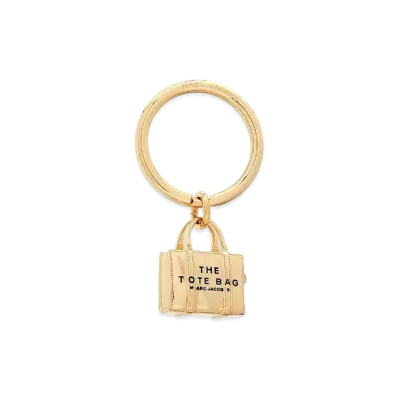 Marc Jacobs The Mini Icon Tote Bag Key Ring "Gold"