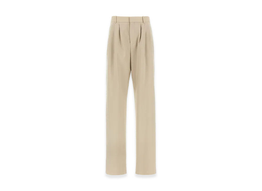Saint Laurent Women's Pleat Pants "Beige"
