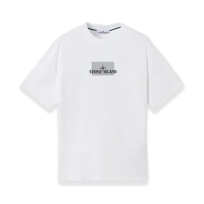 Stone Island 2100016 Combed Organic Cotton Jersey "White"