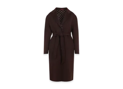 GUCCI Women's GG Double Coat "Brown"
