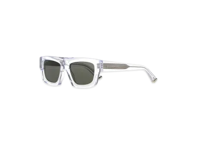 GUCCI Transparent Acetate Sunglasses "White"