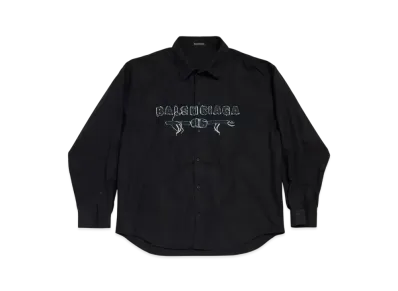 BALENCIAGA Men's New Year Series 25 - Minimal Shirt Oversized "Black"