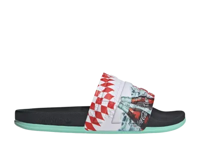 Coca-Cola × adidas Adilette OG CF "Core Black/Cloud White/None"