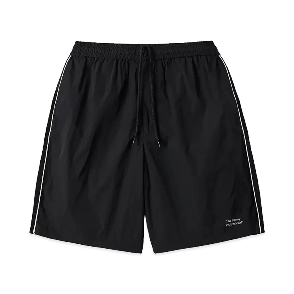 ENNOY Stylistshibutsu Piping Nylon Shorts "Black/White"