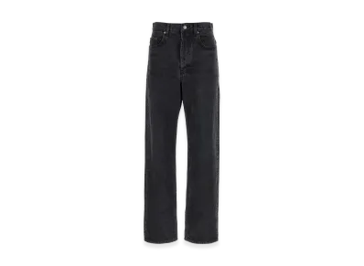 Saint Laurent Women's Used Effect Jeans "Black"