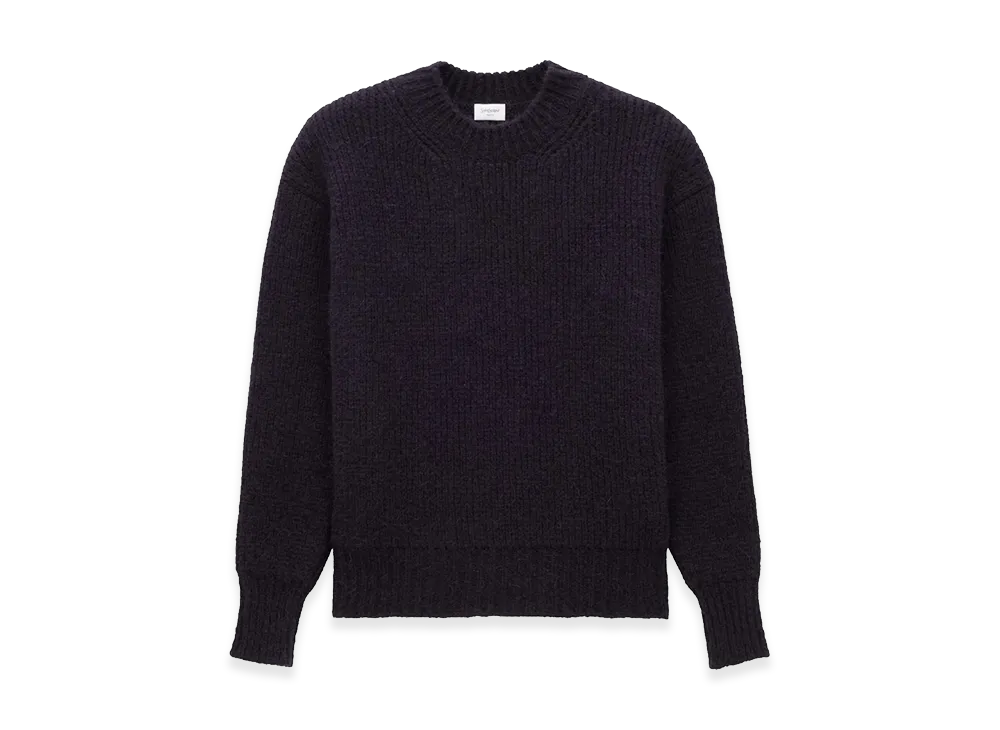 Saint Laurent Women's Thick Knit Pullover "Blue"