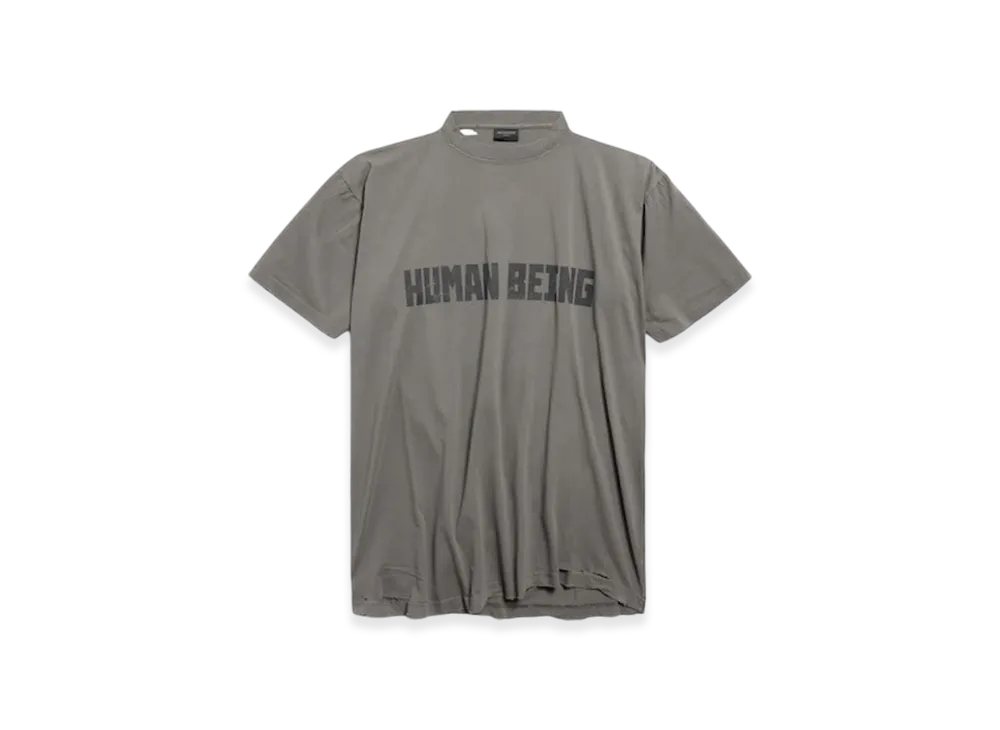 バレンシアガ ヒューマン ビーイング シフテッド Tシャツ