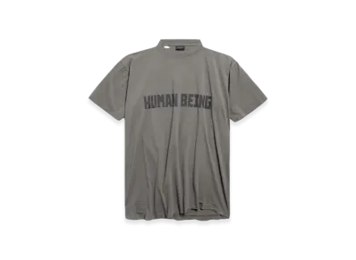 BALENCIAGA Human Being Shifted T-Shirt "Grey"