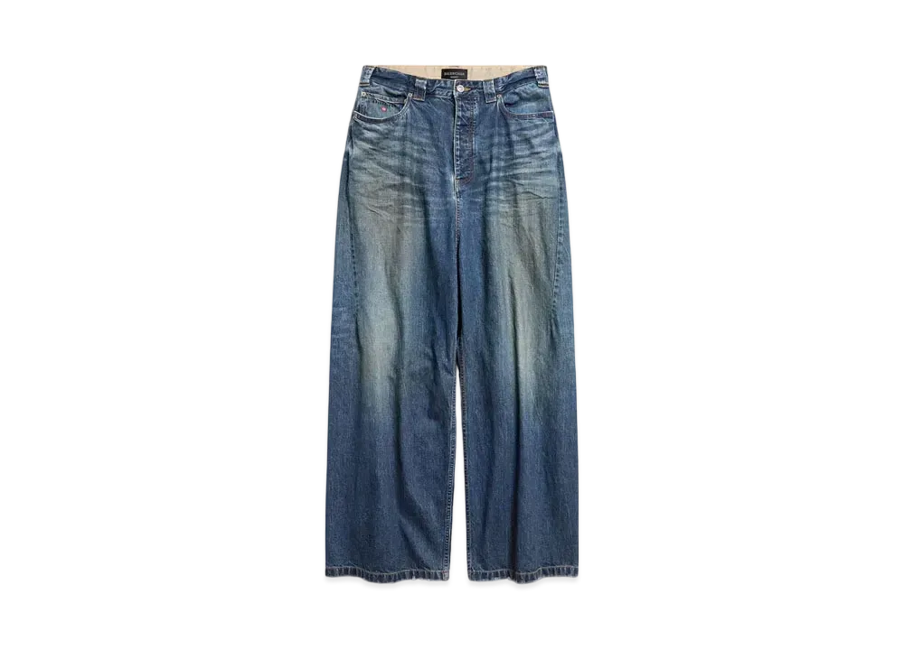 BALENCIAGA Men's Baggy Pants "Deep Blue"