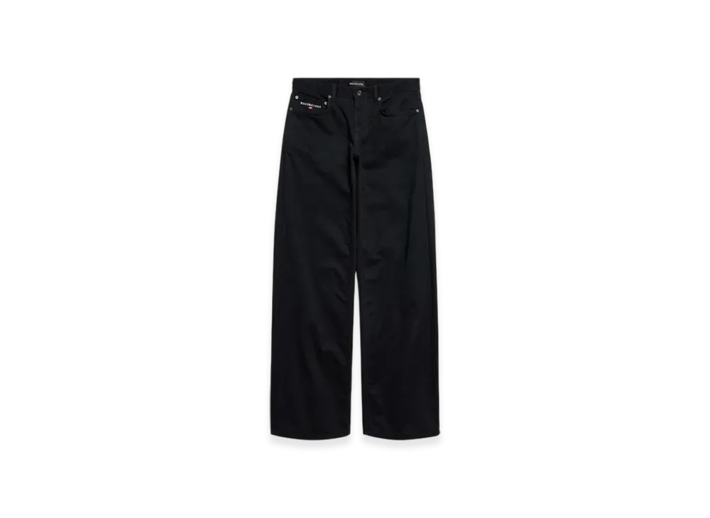 BALENCIAGA Wide Leg Baggy Pants "Black"