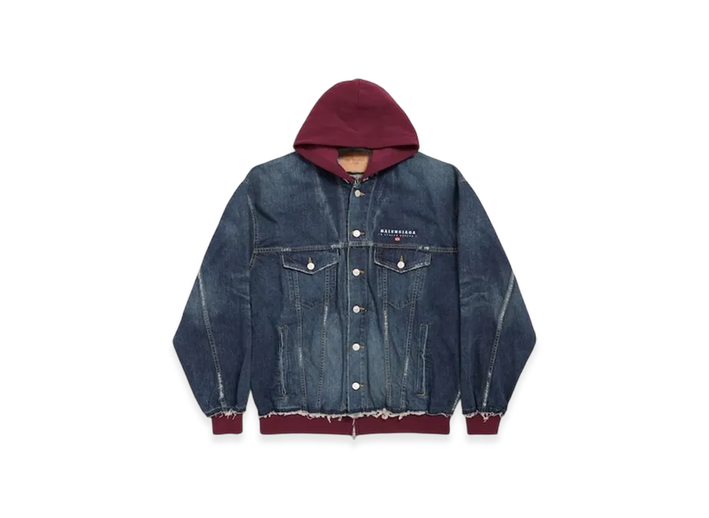 BALENCIAGA Patched Denim Jacket "Denim"