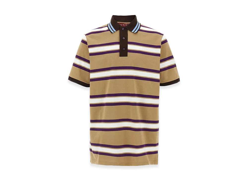 GUCCI Embossed Logo Polo Shirt "Multicolor"