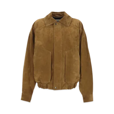 Saint Laurent Women's Jackets "Brun Cerf"