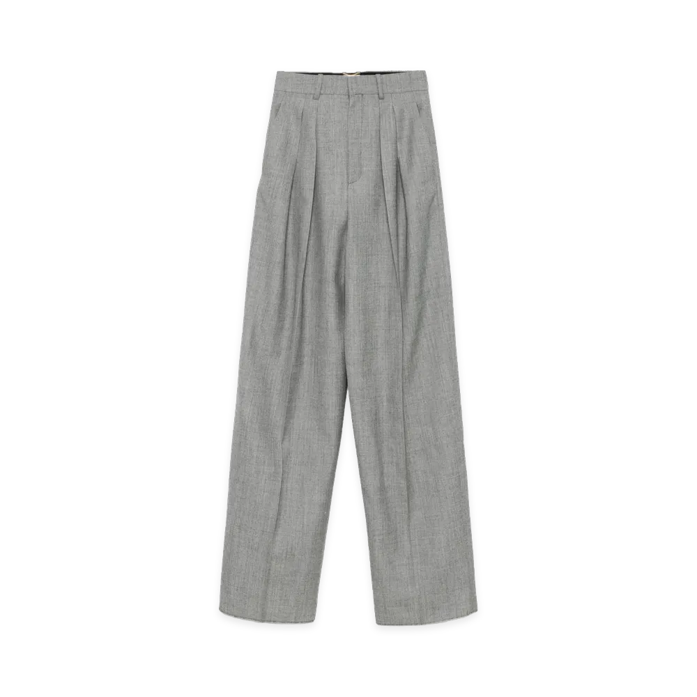 Saint Laurent Women's Trousers "Gray"