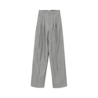 Saint Laurent Women's Trousers "Gray"