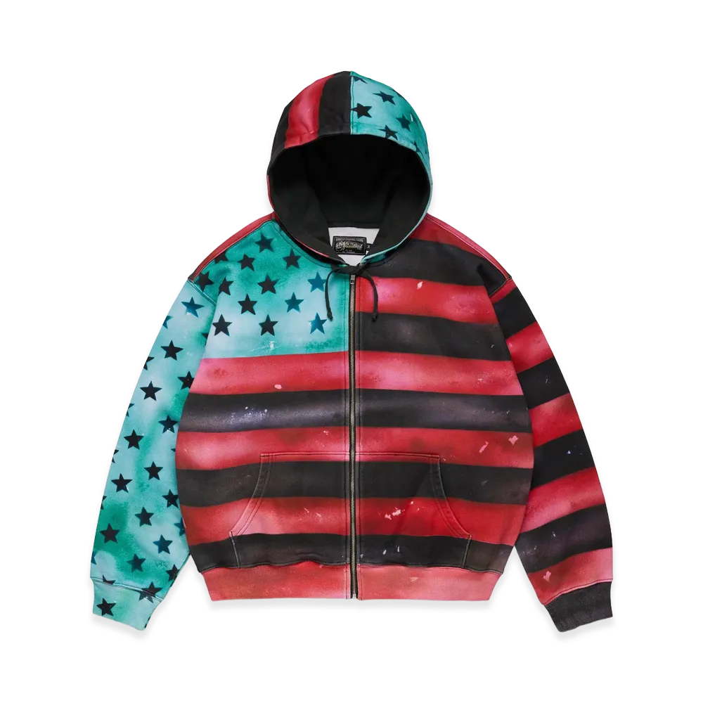 DENIM TEARS Spacebrat Flag Hoodie "Multi"