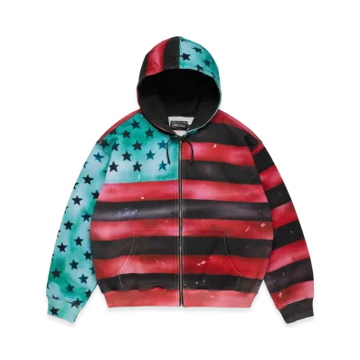 DENIM TEARS Spacebrat Flag Hoodie "Multi"