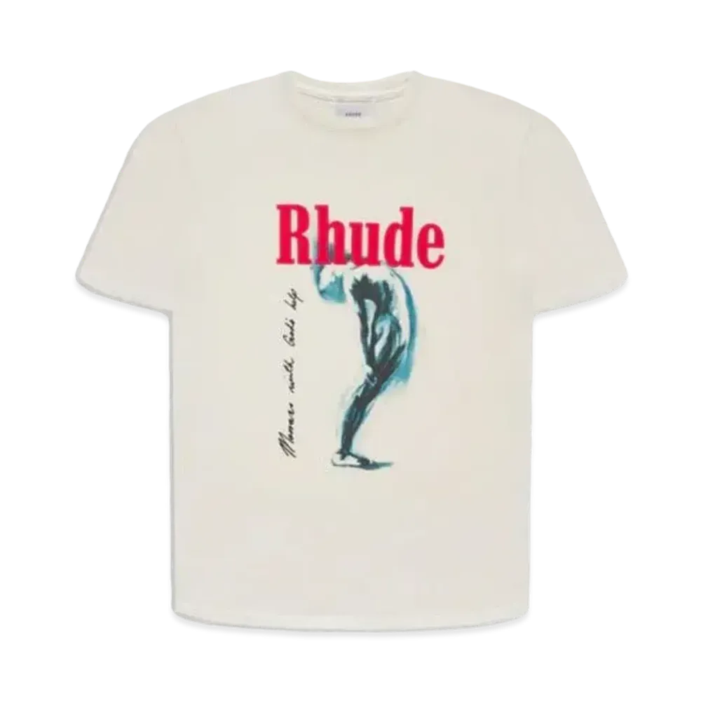 RHUDE God Help Me Tee "White"
