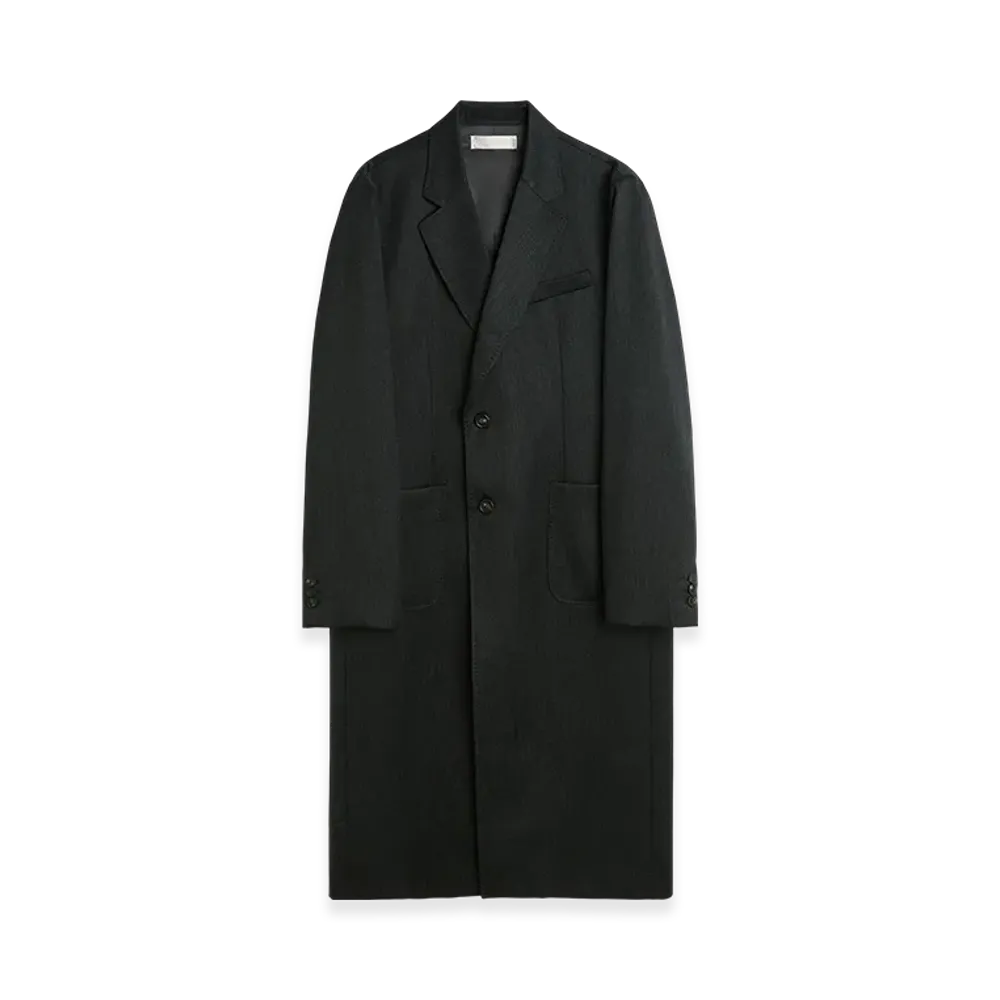 OUR LEGACY Robe Overcoat "Premium Charcoal Office Wool"