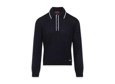 GUCCI Long Sleeves Polo "Inkivory"