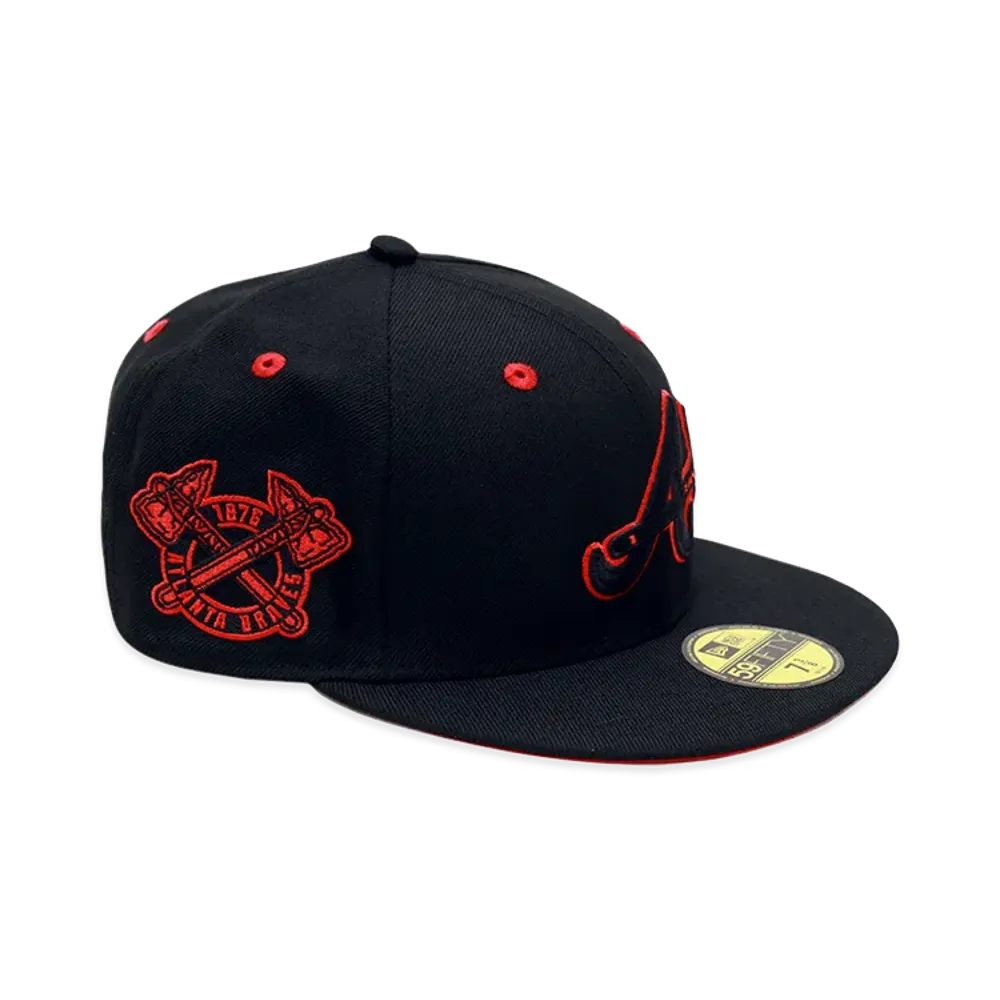 NEW ERA x THE CAP 59Fifty Red Devil II Atlanta Braves "Black/Red"