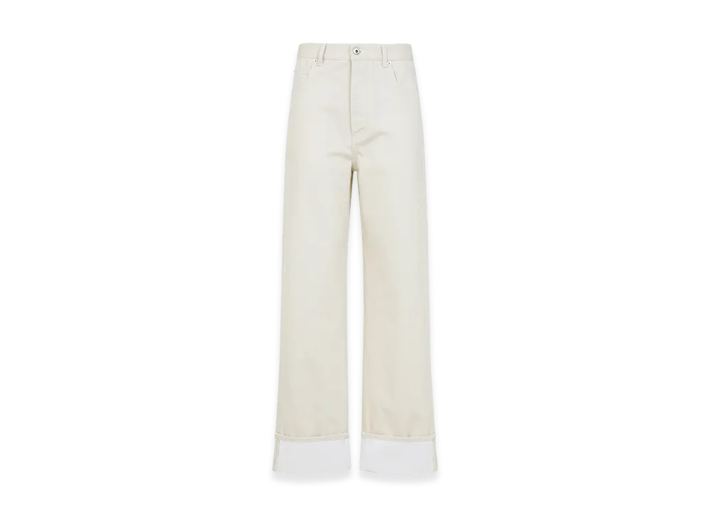 Bottega Veneta Women's Denim Pants "White"