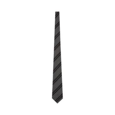 Saint Laurent Embroidered Jacquard Tie "Black"