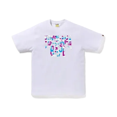 A BATHING APE Bape Store Yokohama NYC Logo Tee "White"