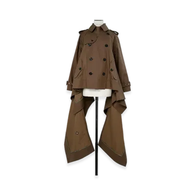 sacai Cotton Gabardine Jacket "Brown"