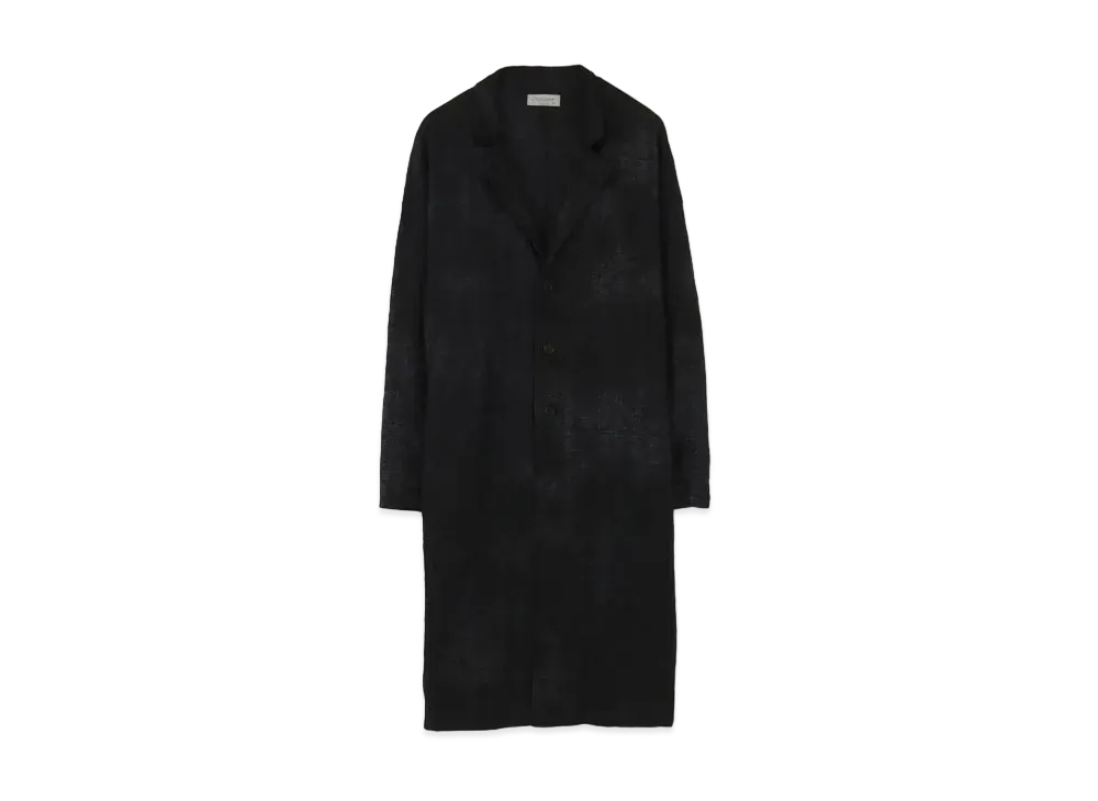 Yohji Yamamoto Pour Homme CHECK JQ SPECKLED DYE BIG CARDIGAN "Gray"