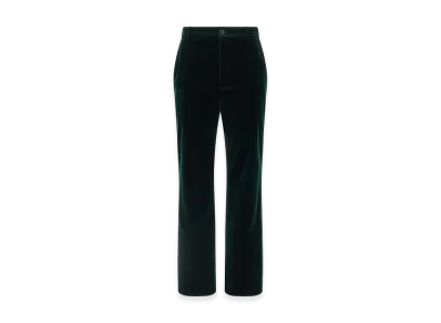 Saint Laurent Women's Velvet Pants "Green"