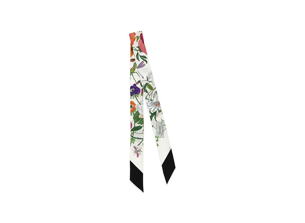GUCCI Women's 'Flora' Scarf "White"