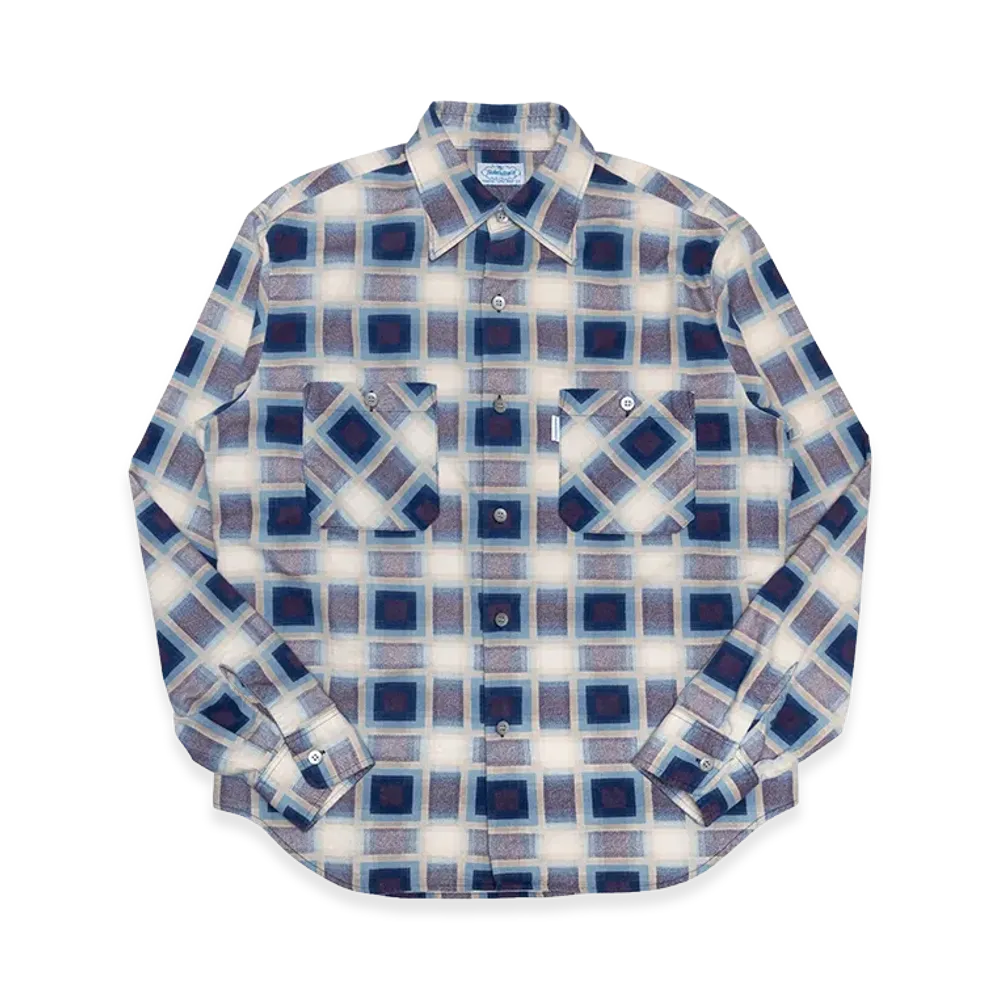SubCulture Cotton Print Shirt "Blue Check"