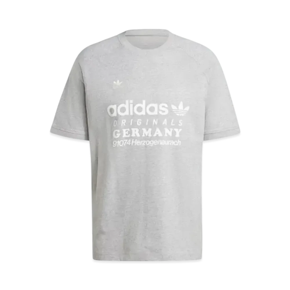 adidas Retro Graphic Short Sleeve T-Shirt "Medium Gray Heather"