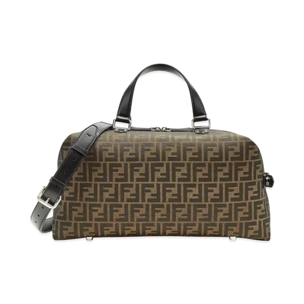 FENDI FF Eclissi Fendi Siesta Medium FF Jacquard Bag "Brown"
