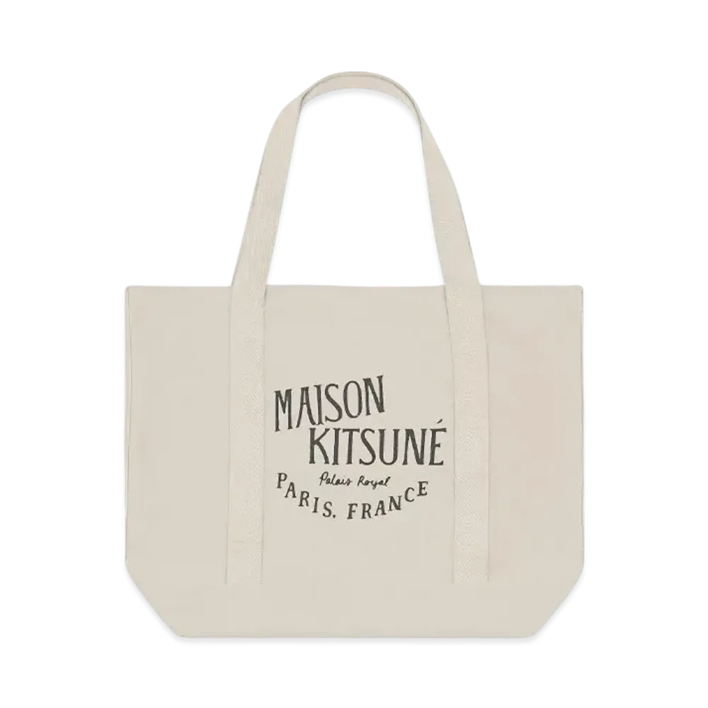 Maison Kitsune Palais Royal Shopping Bag "Ecru"
