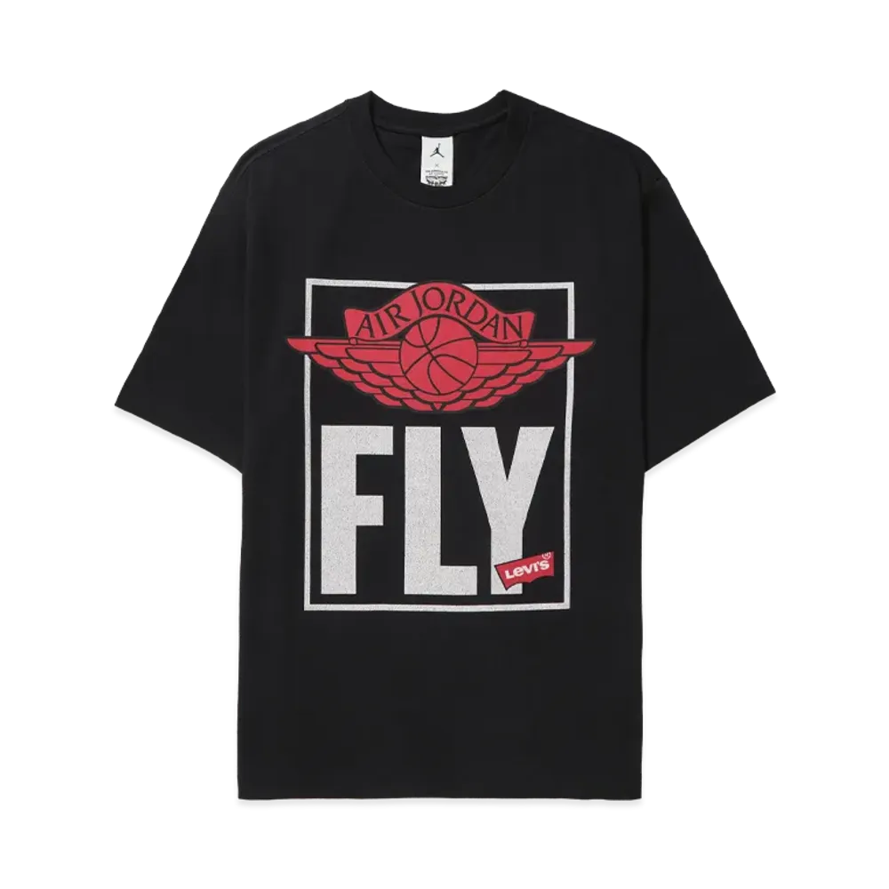 Nike Jordan x Levi's Graphic Short-Sleeve Tee "Black"
