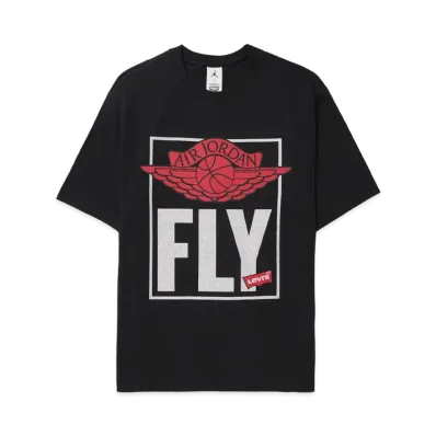 Nike Jordan x Levi's Graphic Short-Sleeve Tee "Black"
