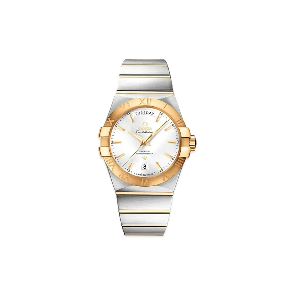 OMEGA Constellation Co-Axial Chronometer Day-Date "Silver" 123.20.38.22.02.002