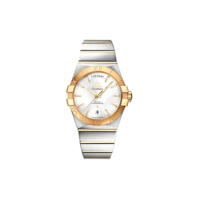 OMEGA Constellation Co-Axial Chronometer Day-Date "Silver" 123.20.38.22.02.002