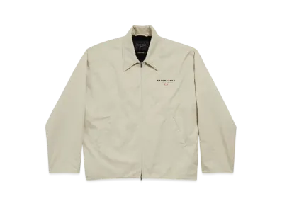 BALENCIAGA Men's Zip-Up Jacket "Military Beige"