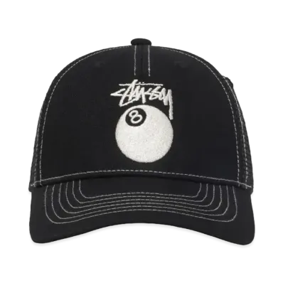 Stussy Low Pro Trucker 8 Ball Snapback "Black"