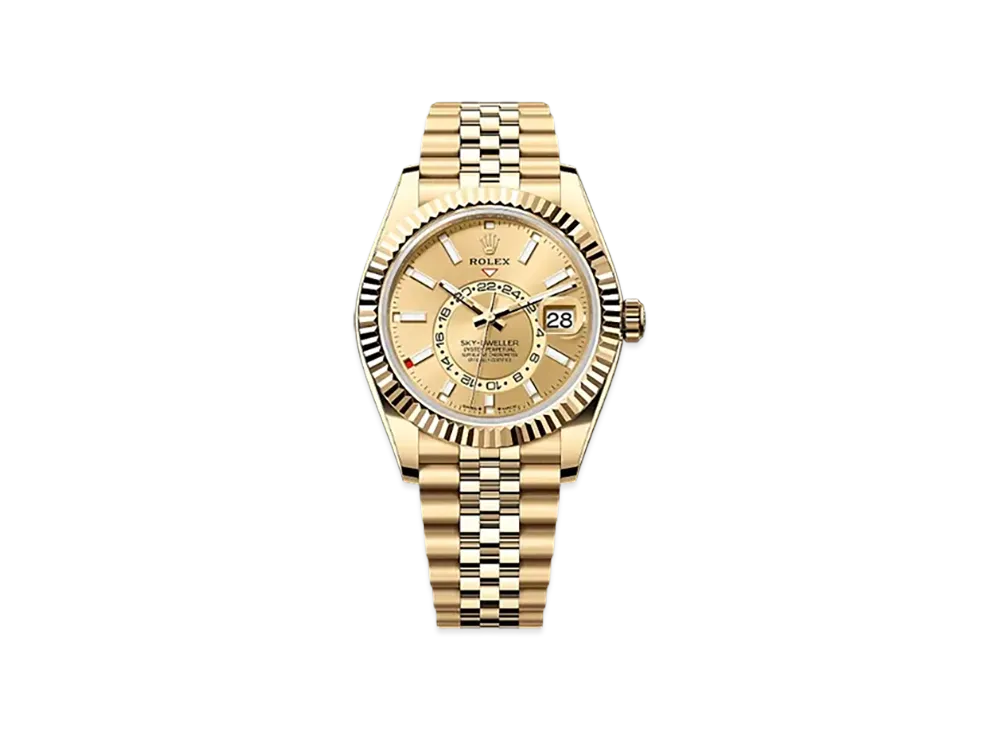ROLEX Sky-Dweller 42mm Yellow Gold 336938 "Champagne-colour"