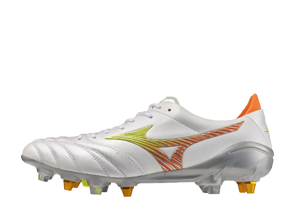 Mizuno Morelia Neo 5 Japan Mix "Super White Pearl/Yellow/Orange"